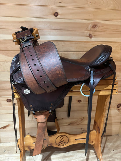 17” Circle Y Flagstaff Flex-Lite Western Trail Saddle Model 1571