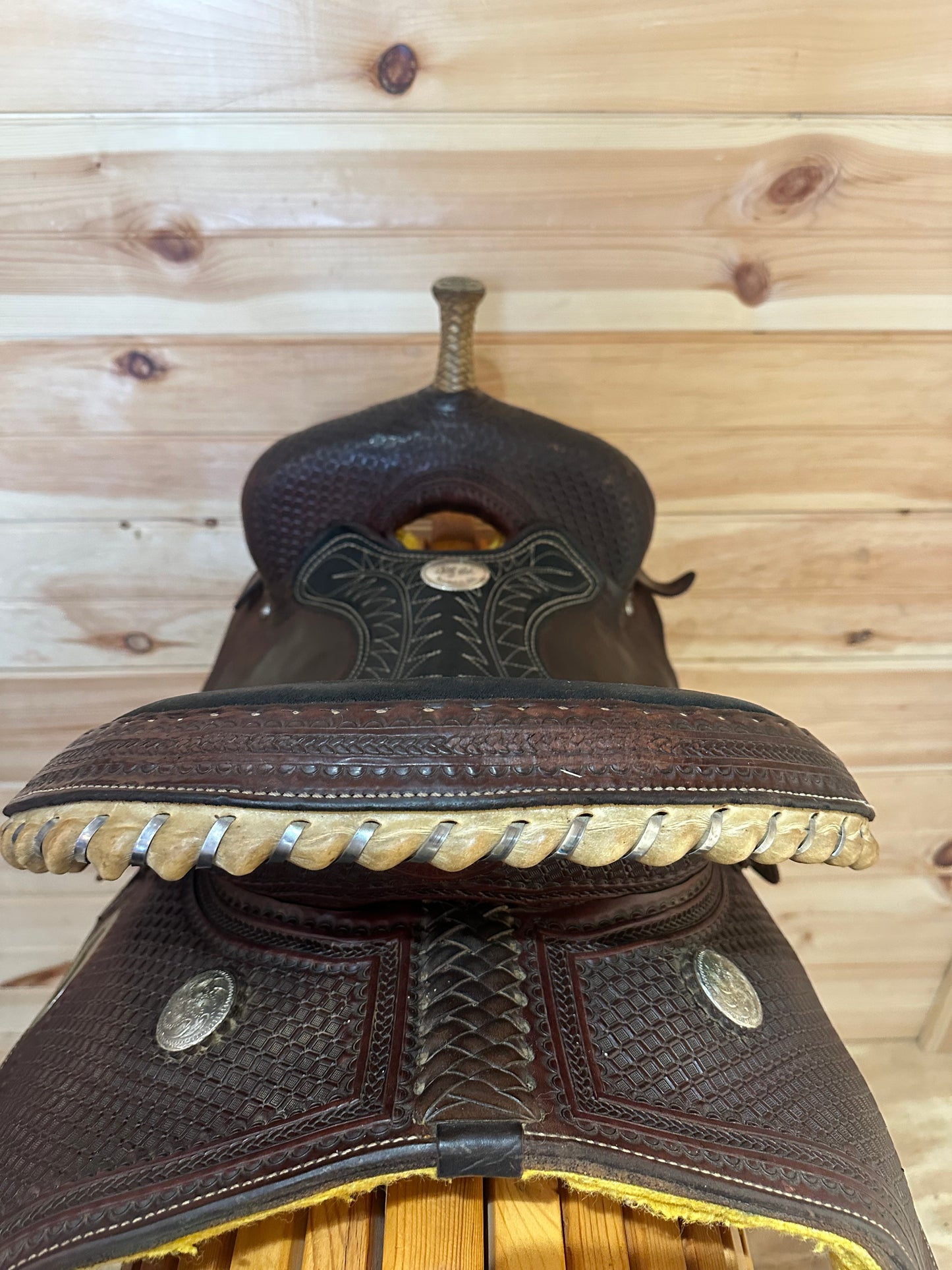 15” Billy Cook Maker Half Breed Waffle Barrel Racing Saddle Model 1907 Sulphur OK