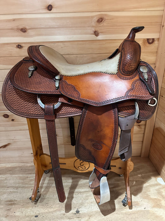 17” Billy Cook Maker Sulphur OK Reiner Western Saddle Model 6005