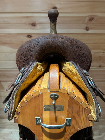 14.5” Reinsman Team Camarillo Barrel Racing Western Saddle Model 4231