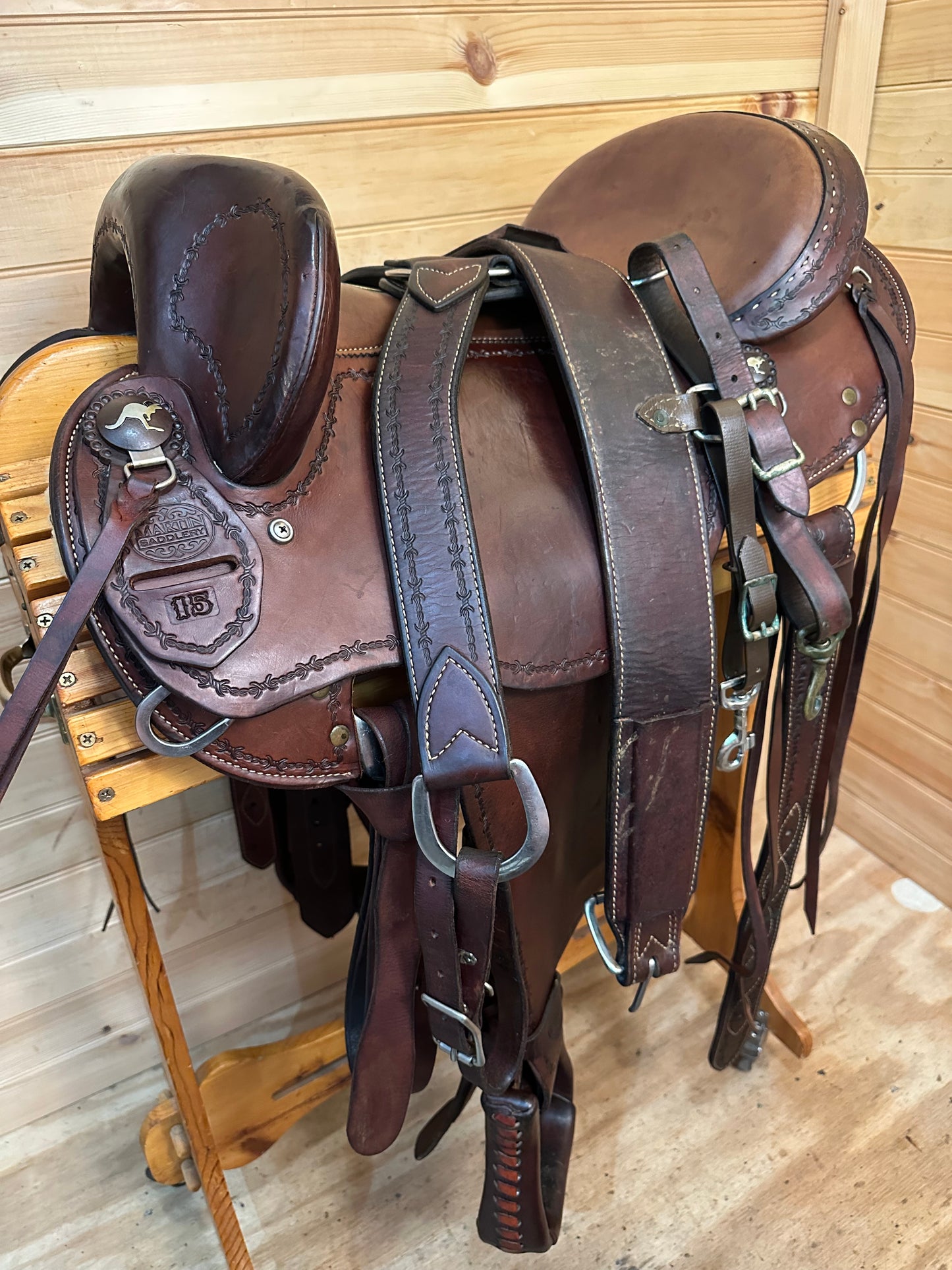 15” Clinton Anderson Aussie Stock Saddle by Martin Saddlery