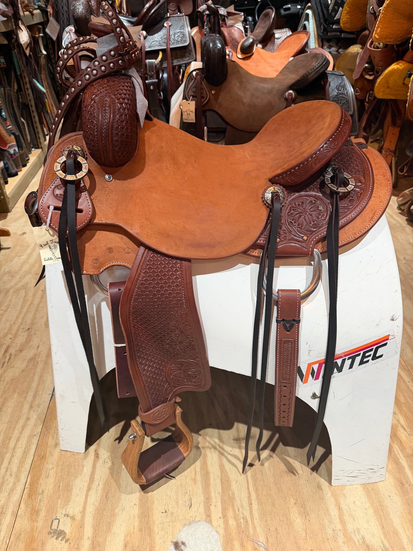 15.5" Paul Taylor Cowboy Ranch Western Saddle