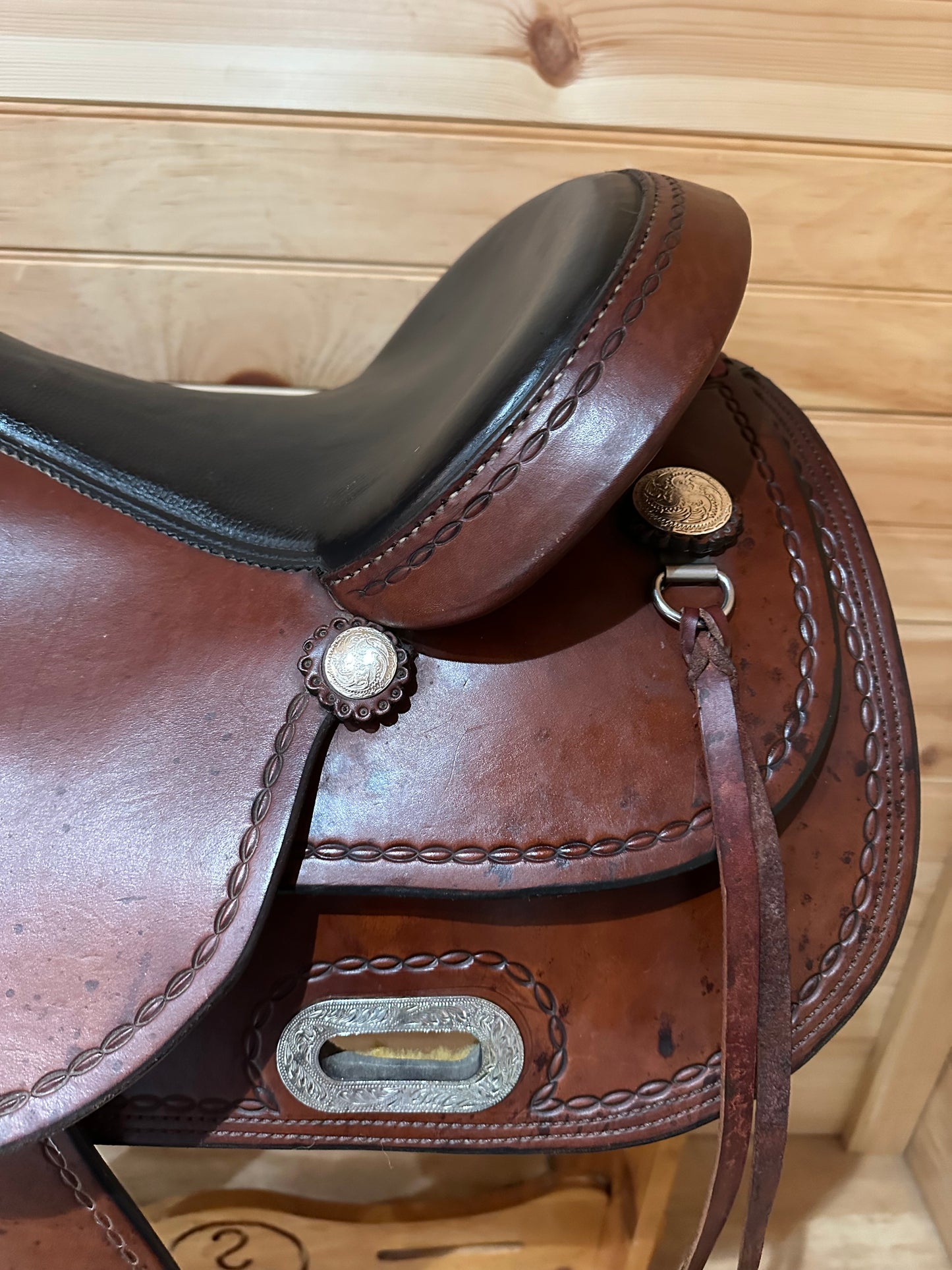 15” Double C Saddlery Western Trail Saddle Model CP 1308 03