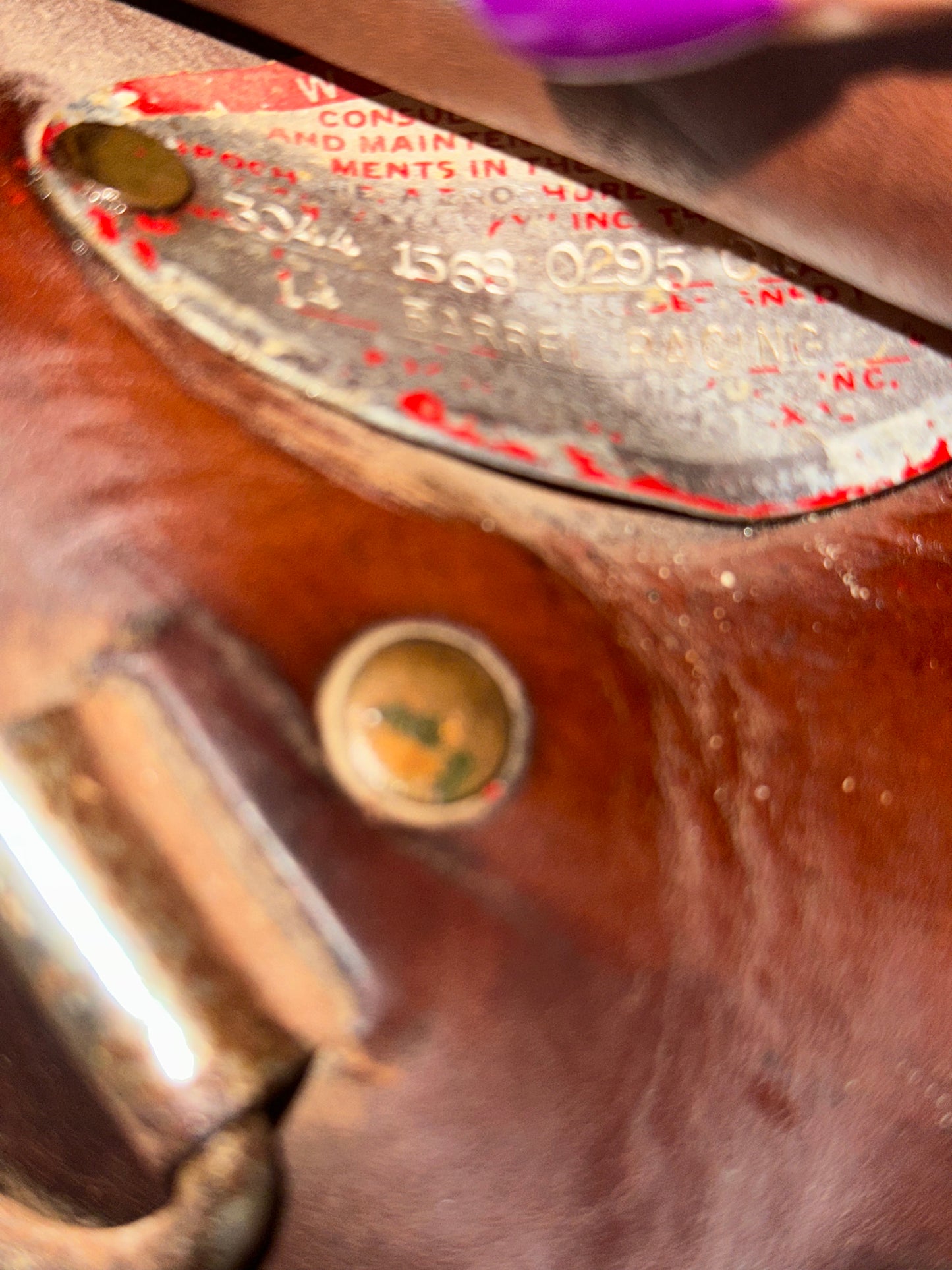 15” Circle Y Barrel Racing Saddle Model 3044