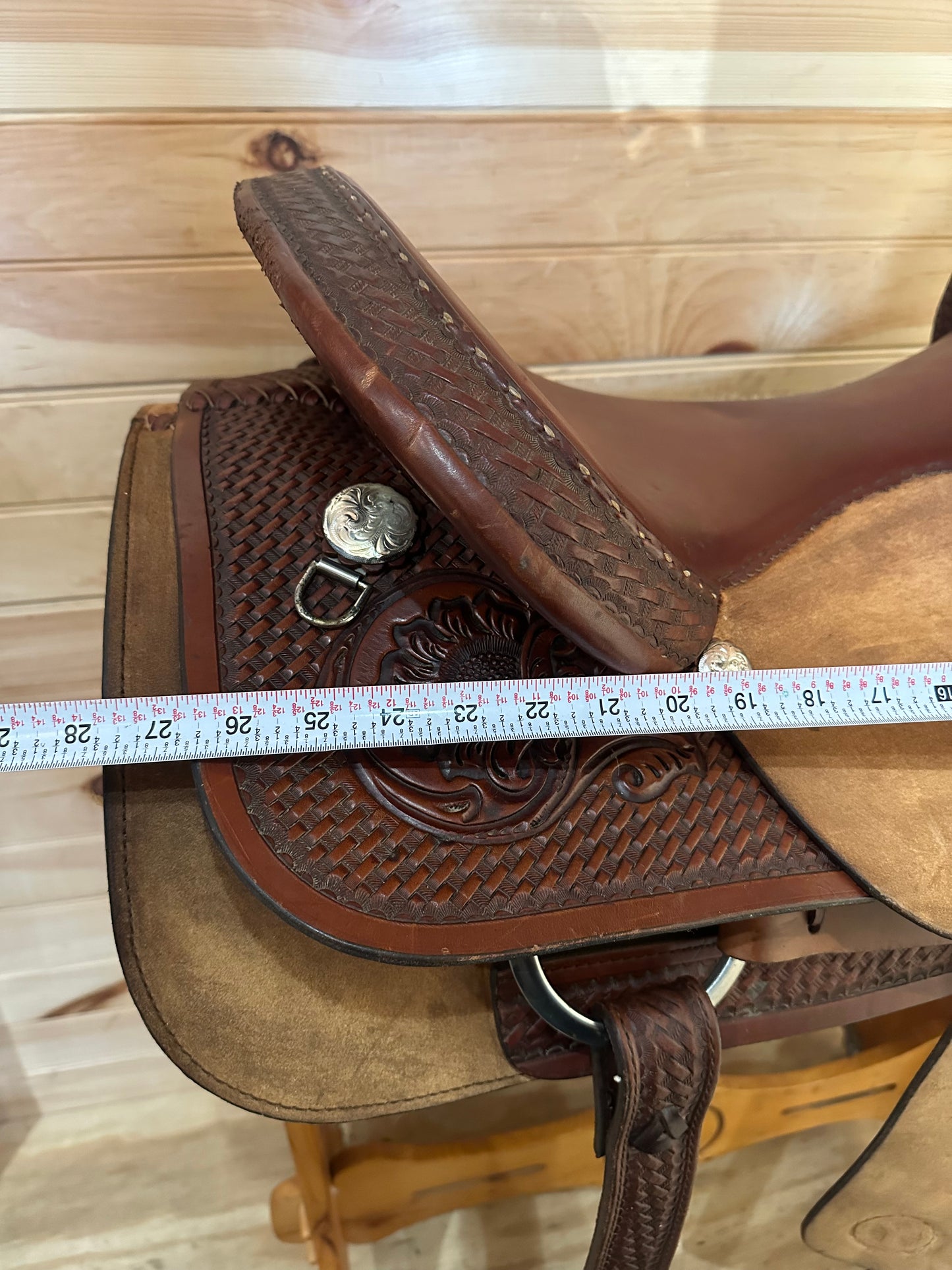 17” Circle Y Cutter Pat Earnheart Western Saddle Model 1345