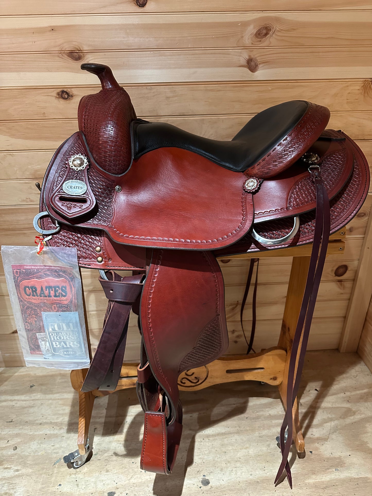 15” Crates Classic Reining Western Saddle Model 2222-2W