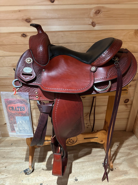 15” Crates Classic Reining Western Saddle Model 2222-2W