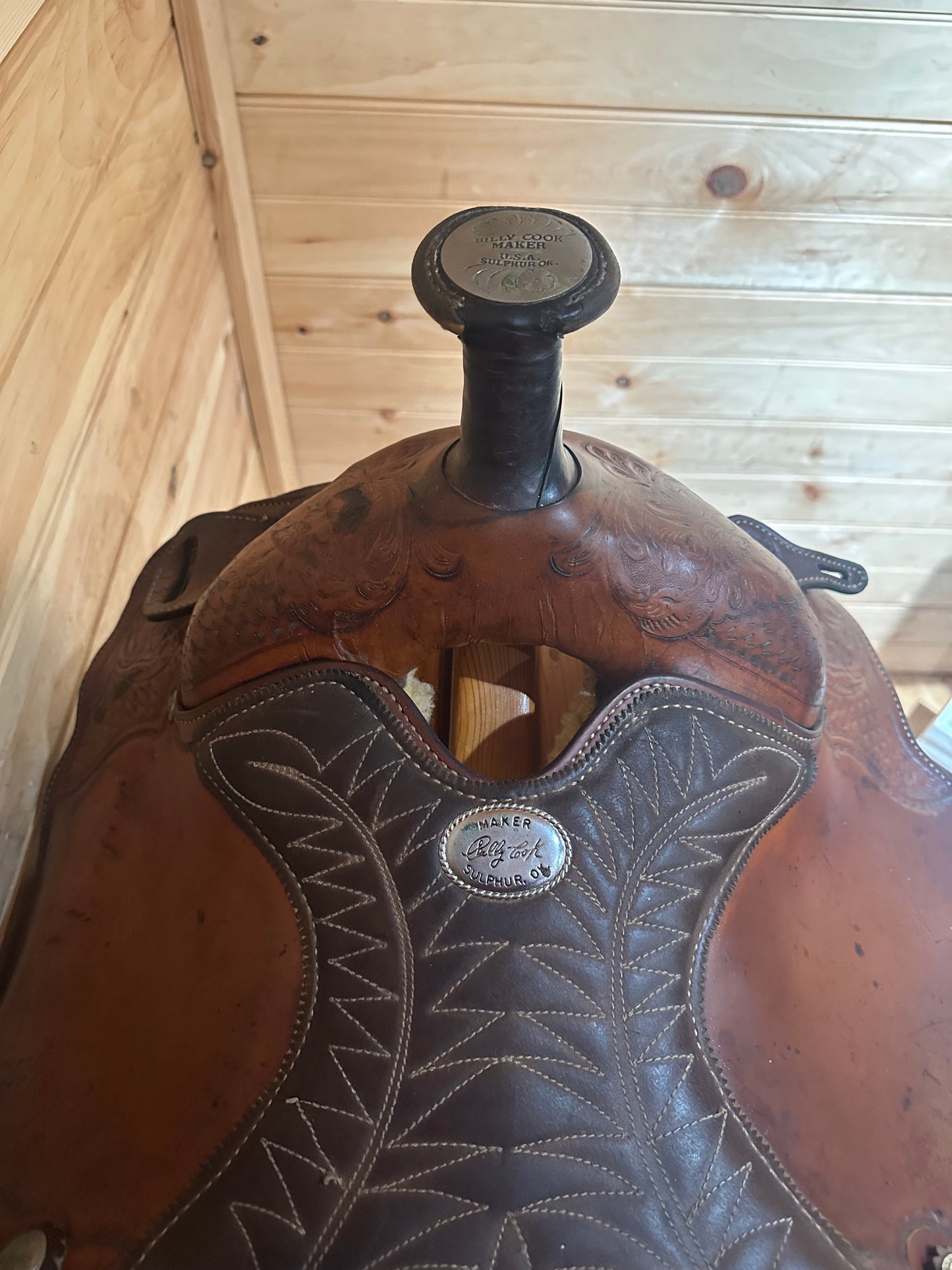 14” Billy Cook Basket Maker Team Roper Western Saddle 2038