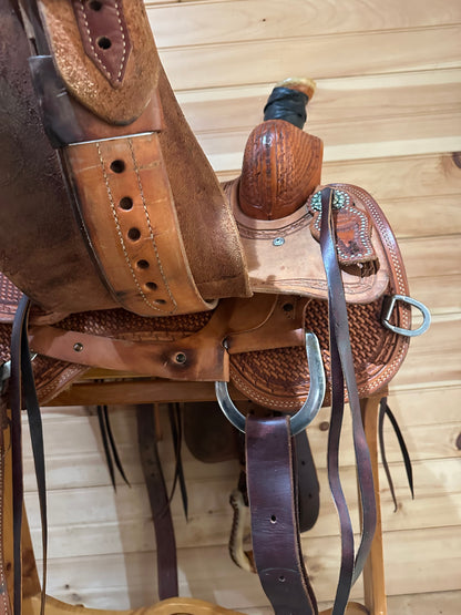 16” Saltgrass Saddlery Ranch Roper Western Saddle