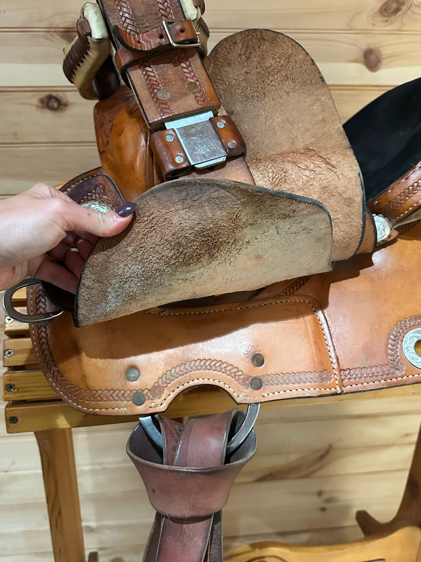 13” Rocking R Saddlery Youth Barrel Racing Saddle