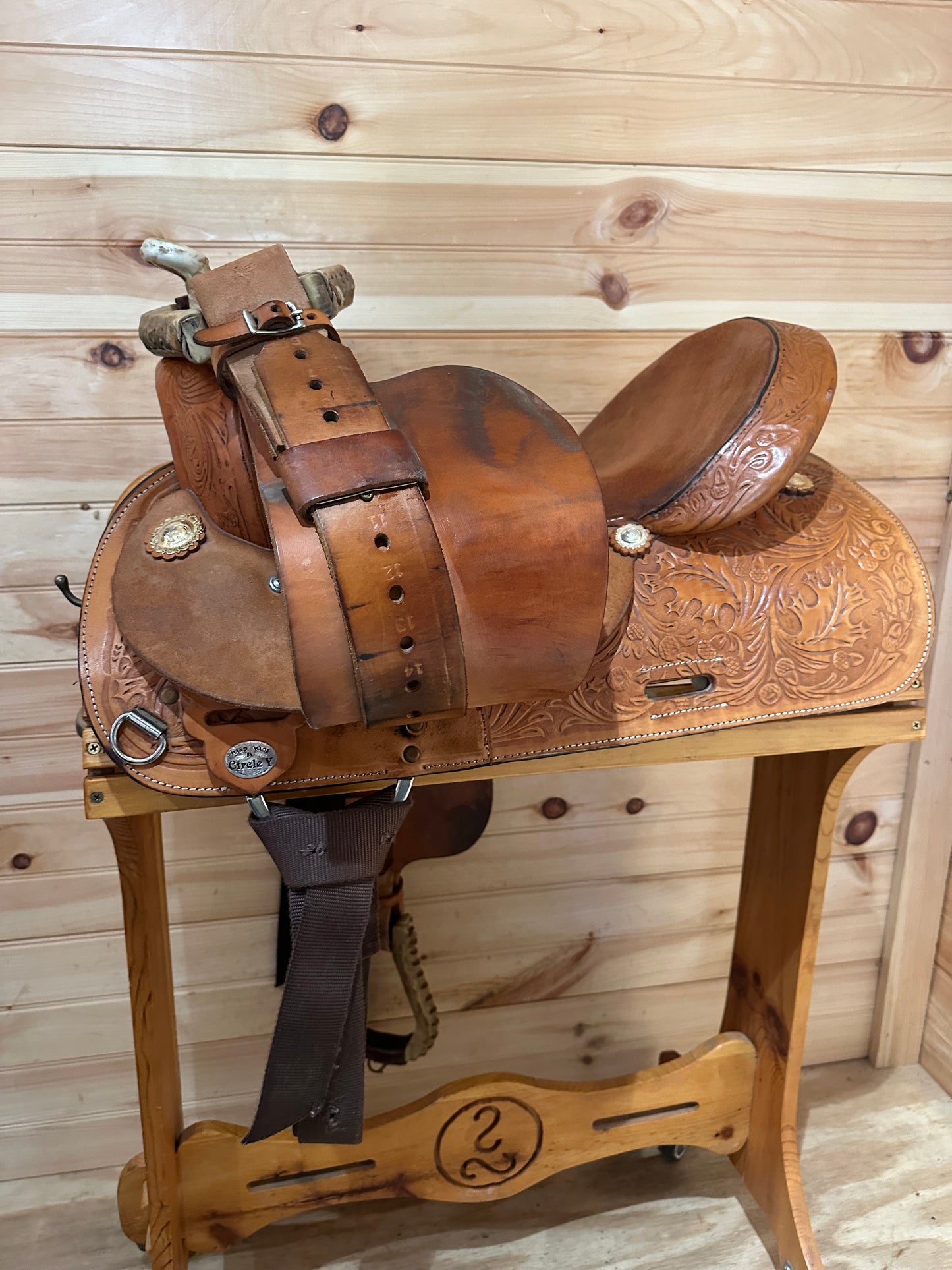 16” Circle Y Proven Barrel Racing Saddle Model 3649
