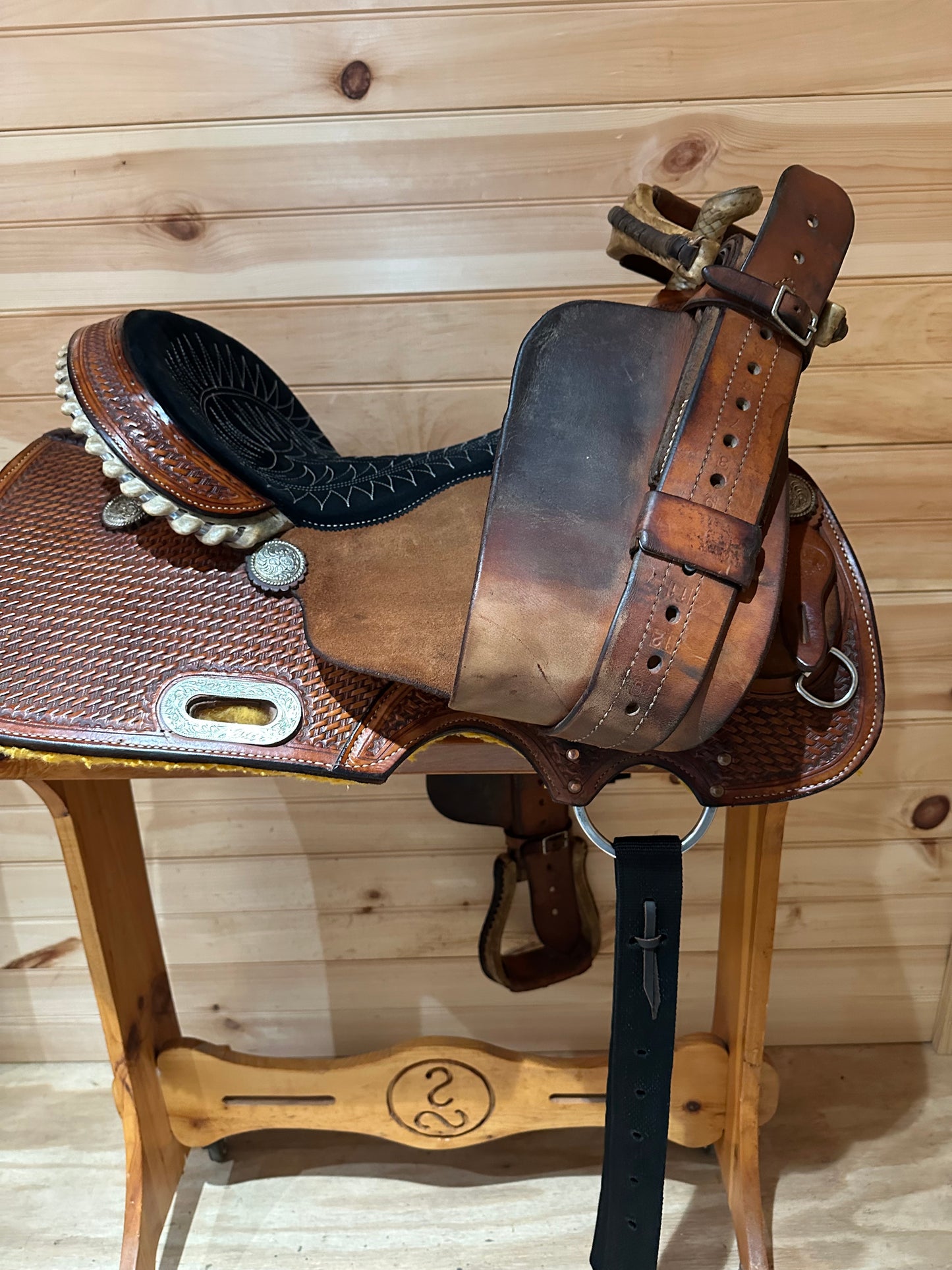 15” Billy Cook Maker Sulphur,OK Barrel Racing Saddle Model 1901