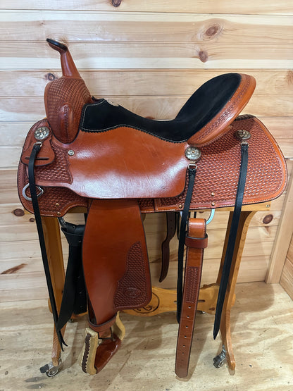 16” Billy Cook Original Western Trail Saddle Model 1536 Sulphur, OK