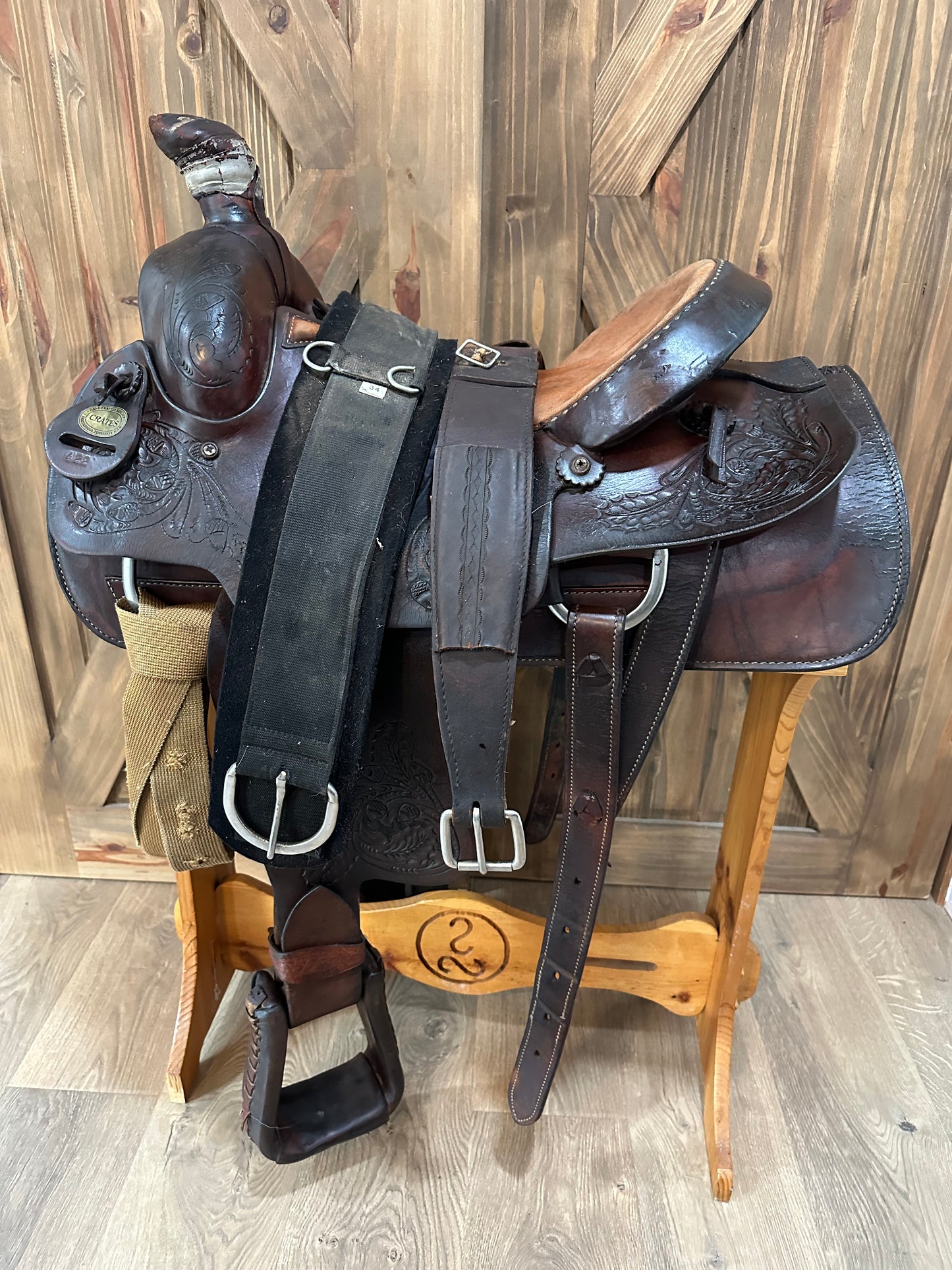 16.5” Crates Roping Saddle Model 422