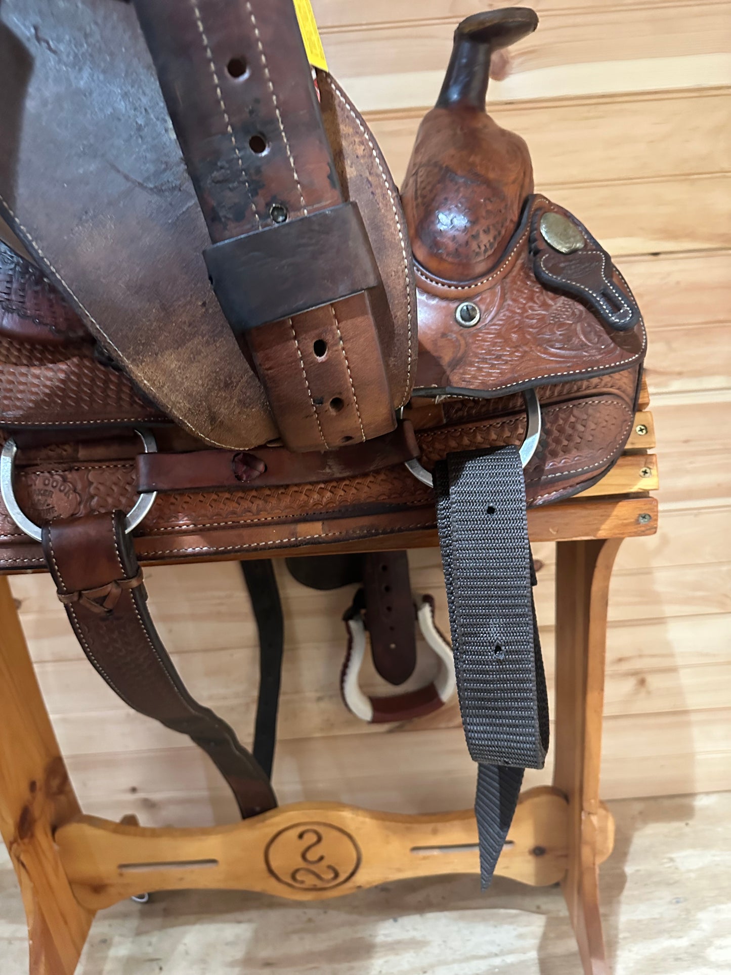 14” Billy Cook Basket Maker Team Roper Western Saddle 2038