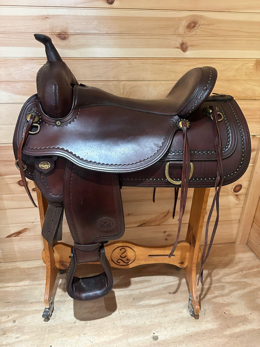 17” Circle Y Shawnee Flex-Lite Western Trail Saddle Model 1653