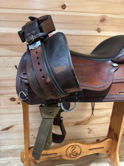 16” Circle Y Topeka Flex-Lite Western Trail Saddle Model 1551