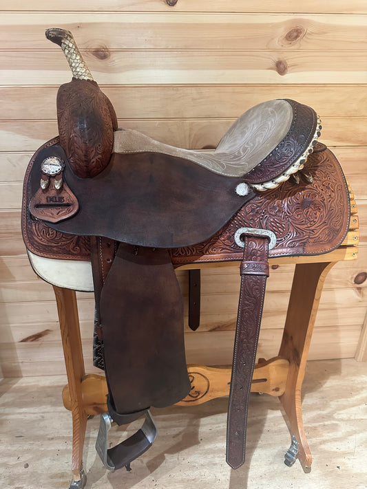 14.5” Circle Y Martha Josey Ultimate Barrel Racing Saddle Model
