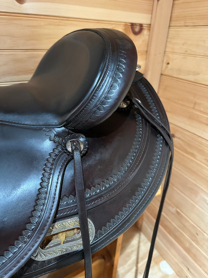 16” Circle Y Omaha Flex2 Western Trail Saddle Model 1554