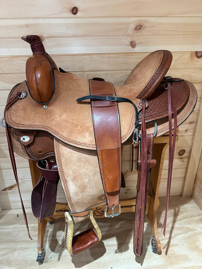 18” Circle Y Crossfire Ranch Hardseat Western Saddle Model 1123