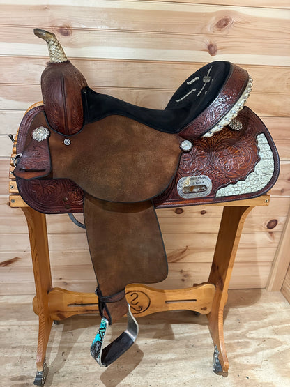 14” Circle Y High Horse Proven Aurora Barrel Racing Saddle Model 6215