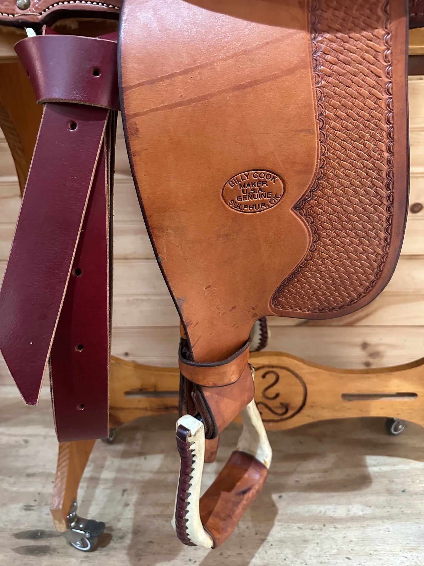 15.5” Billy Cook Maker Reiner Western Saddle Model 1605