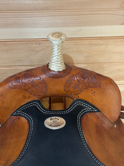 13” Rocking R Saddlery Youth Barrel Racing Saddle