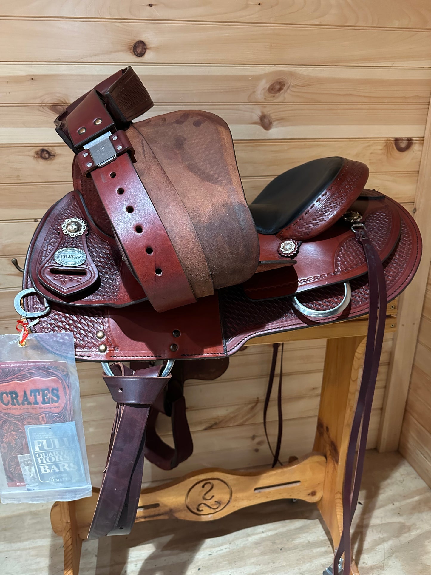 15” Crates Classic Reining Western Saddle Model 2222-2W
