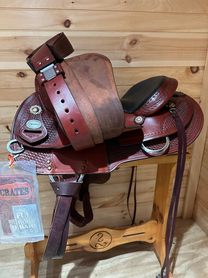 15” Crates Classic Reining Western Saddle Model 2222-2W