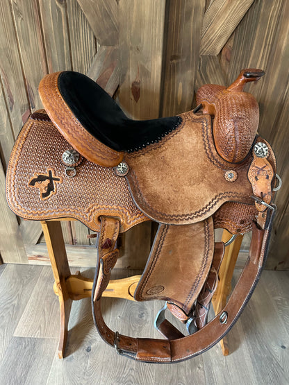 15.5” Reinsman Cody Clark Mounted Shooting Saddle