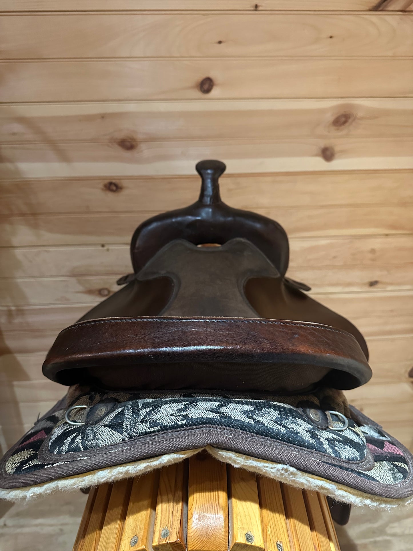 16” Big Horn Cordura/Leather Western Trail Saddle Model 182