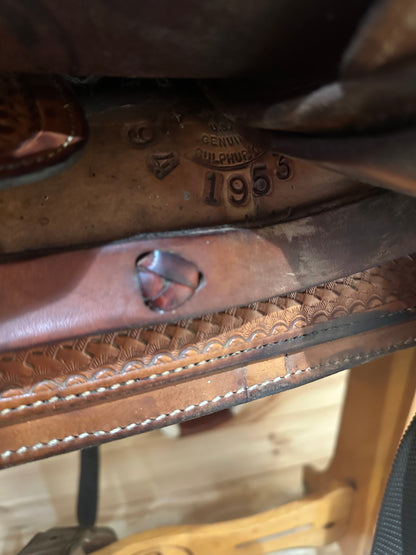 14” Billy Cook Basket Maker Team Roper Western Saddle 2038