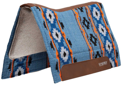 Synergy Contoured Performance Saddle Pad, Wool Blend Felt Lined, Odyssey, 32”x34”