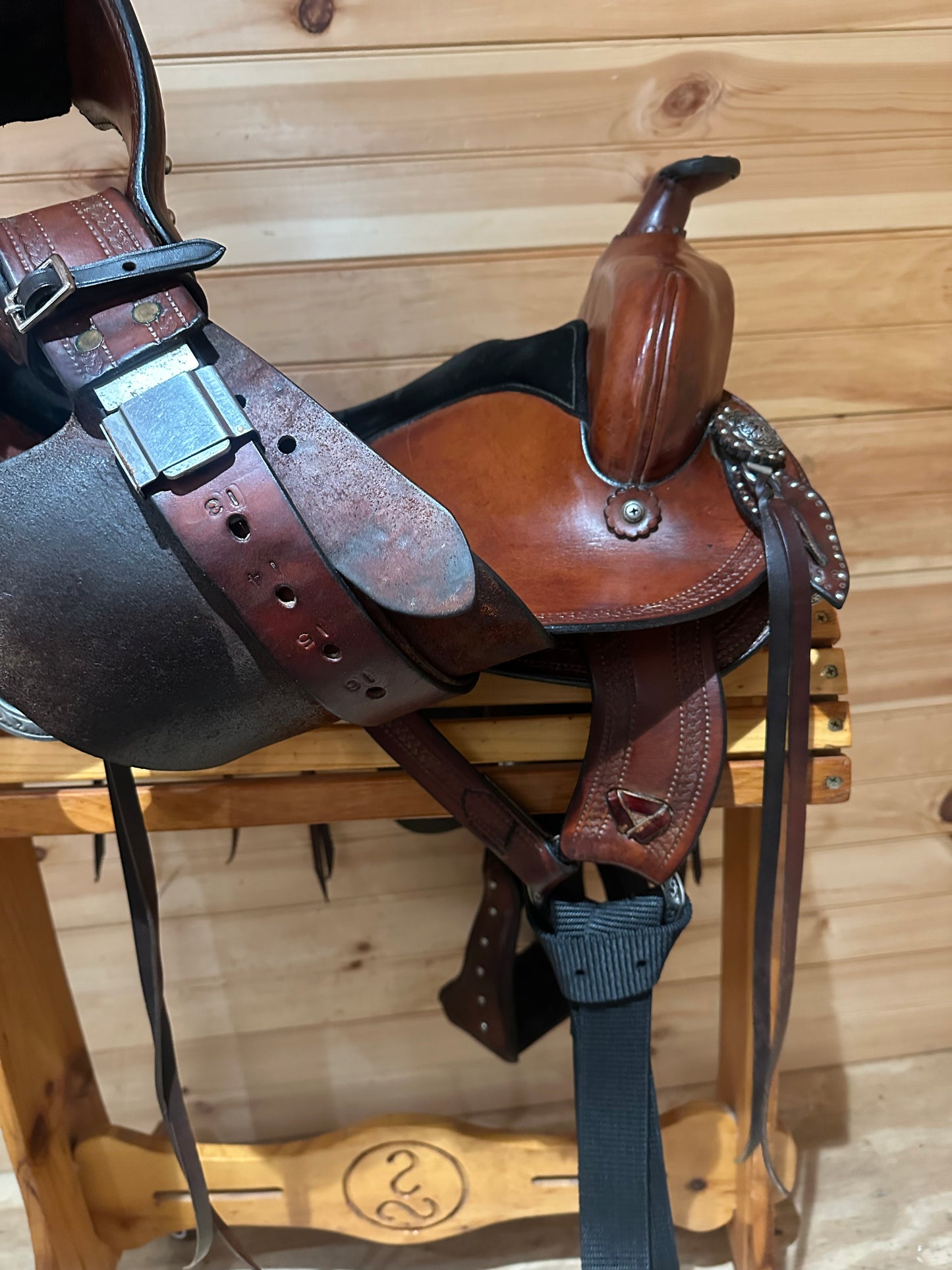 16.5” Allegany Mountain Saddlery All Around Western Trail Saddle