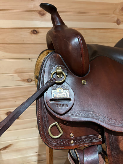 17” Big Horn Deluxe Equi-fit Flex Western Trail Saddle Model 1655