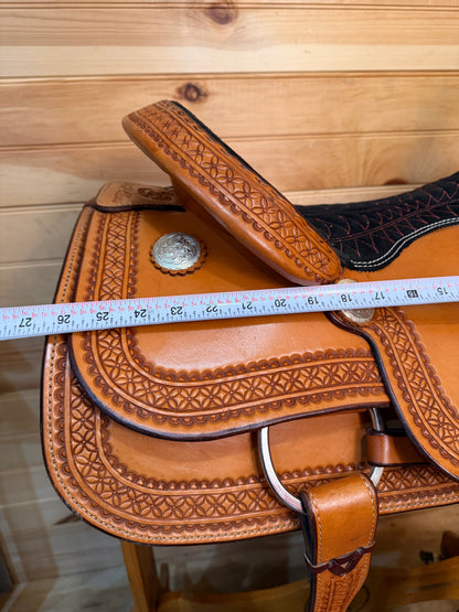 16” Billy Cook Maker Team Roper Sulphur, OK Western Saddle 2122