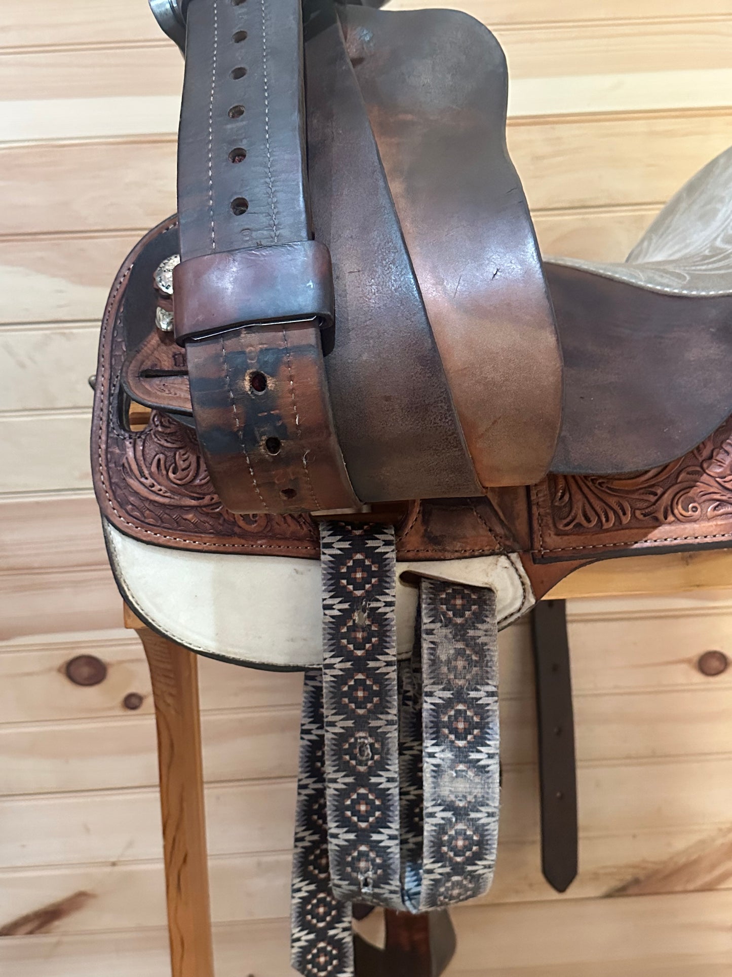 14.5” Circle Y Martha Josey Ultimate Barrel Racing Saddle Model