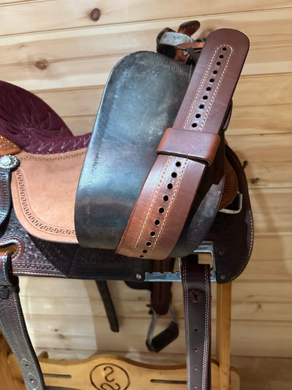 15” Martin Crown C Barrel Racing Saddle Model 4585