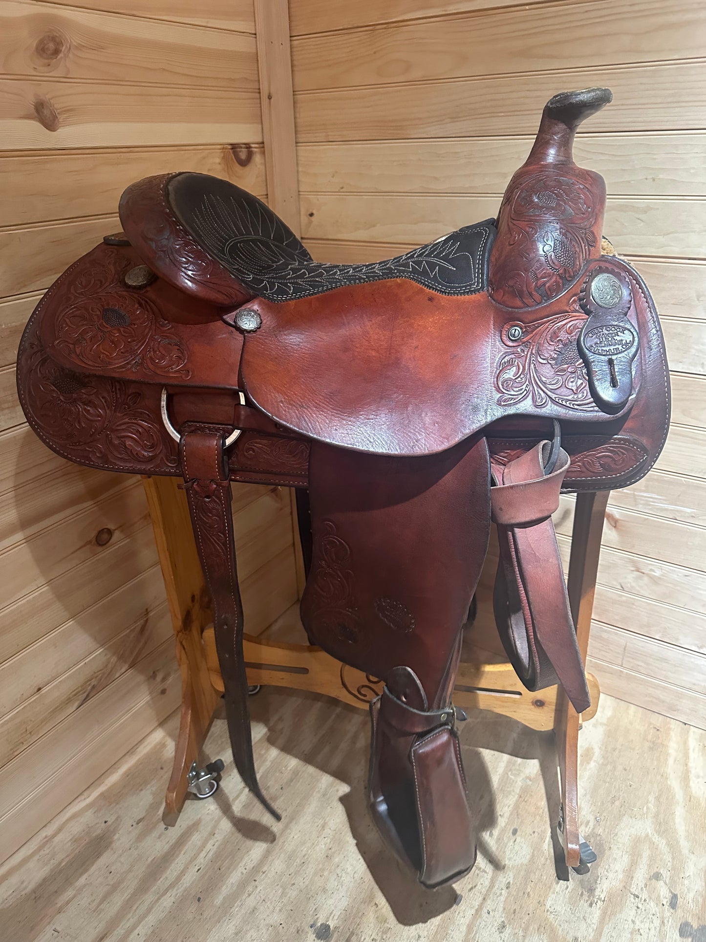 16” Billy Cook Maker Sulphur, OK Roping Western Saddle Model 2093