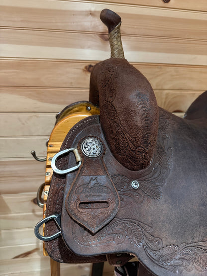 14.5” Reinsman Team Camarillo Barrel Racing Western Saddle Model 4231