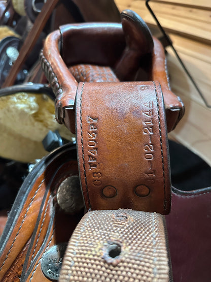 17” Tex Tan Hereford Tex-Flex Western Show Saddle Model 08-TF403-P7
