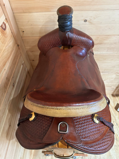 16” Tex Tan Hereford Association Ranch Roper Western Saddle