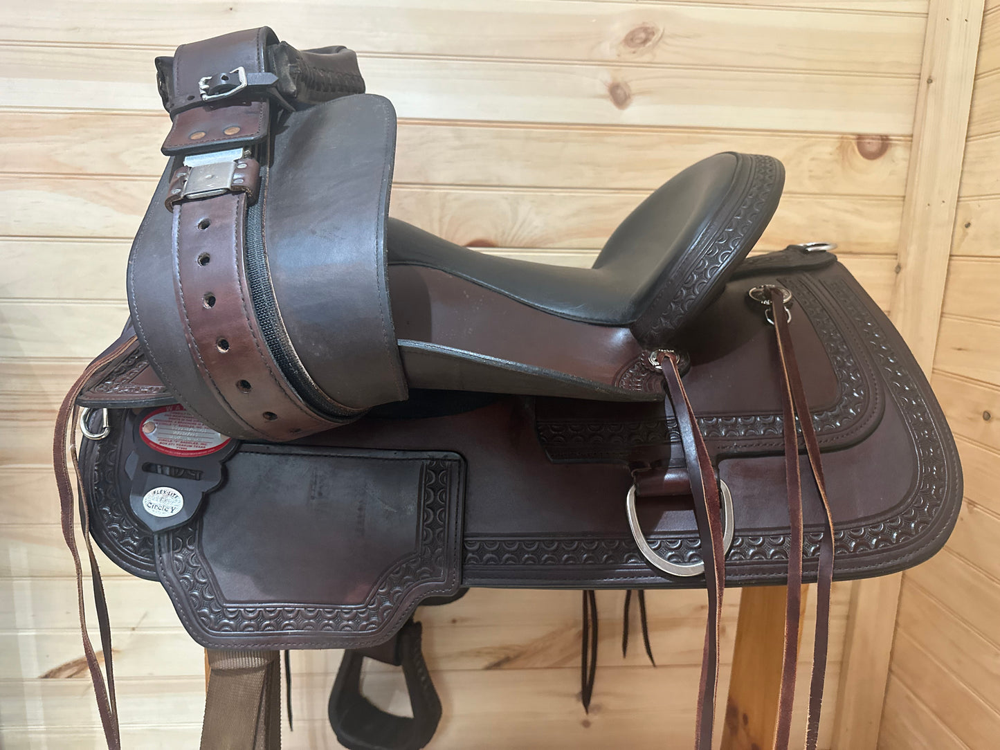 17” Circle Y Alaska Flex-Lite Draft Western Trail Saddle Model 1599 - Extra Wide