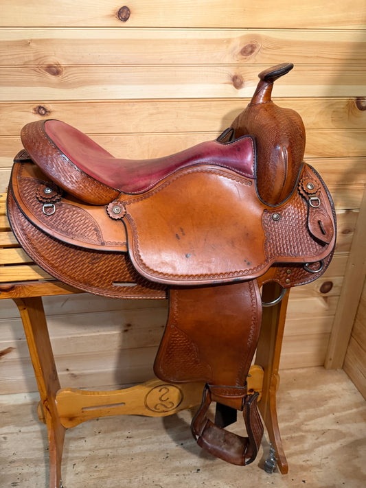 16.5” National Bridle Shop Tennessean Deluxe Western Saddle Model 2211