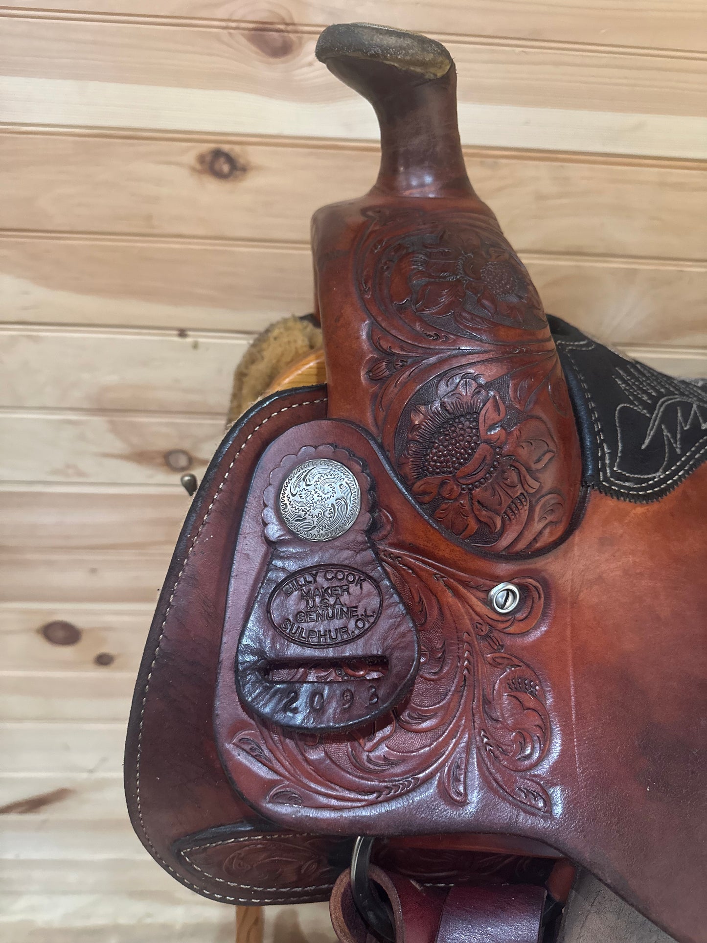 16” Billy Cook Maker Sulphur, OK Roping Western Saddle Model 2093