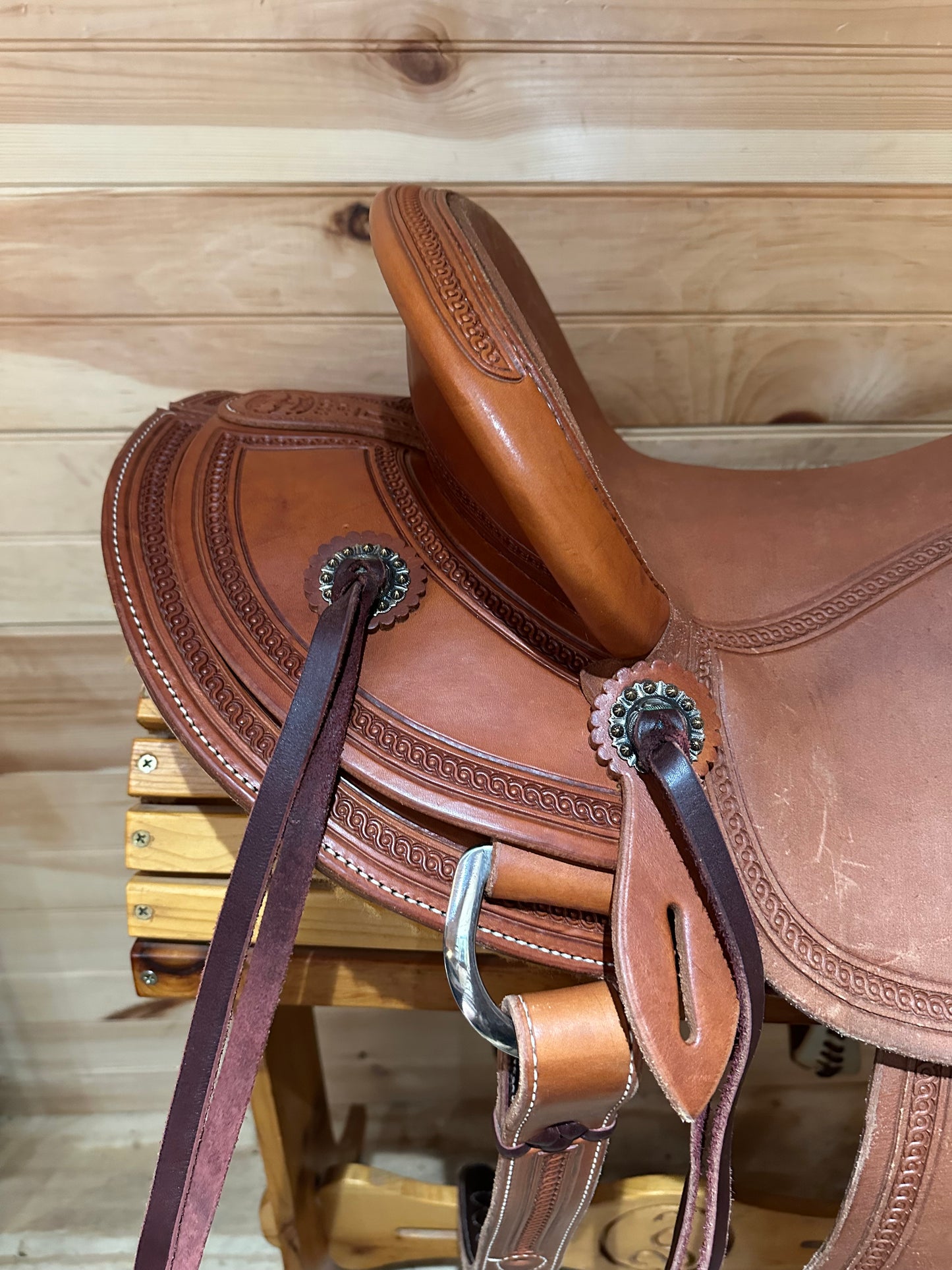 15.5” McCall Lady Pendleton All Around Western Ranch Saddle Model 197 1023