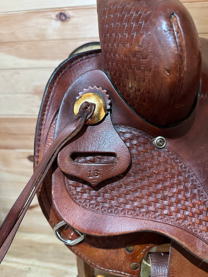 16” Tex Tan Hereford Association Ranch Roper Western Saddle