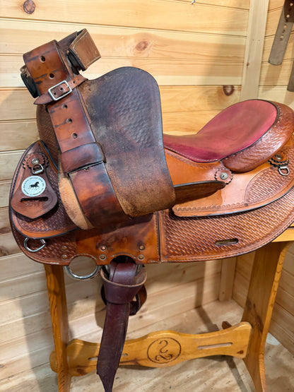 16.5” National Bridle Shop Tennessean Deluxe Western Saddle Model 2211