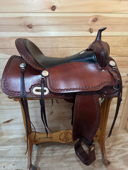 17” Billy Cook CJ Trail Sulphur,OK Western Saddle Model 1537