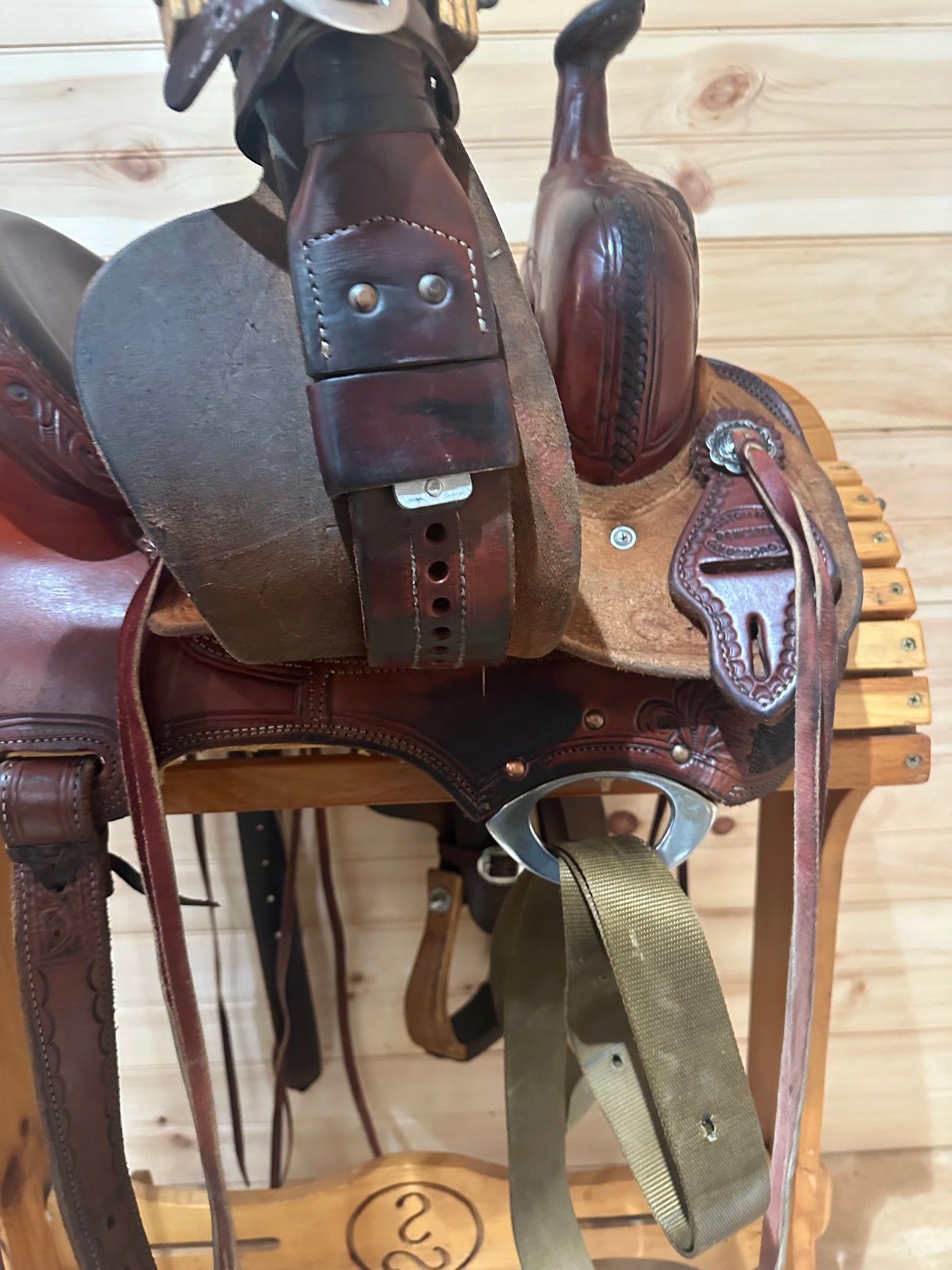 13” DC Western Sunflower Barrel Racing Saddle